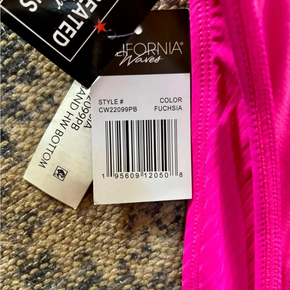 🏖️California Waves Soft Waist High-Waist Swim Bottoms🏖️ NWT
